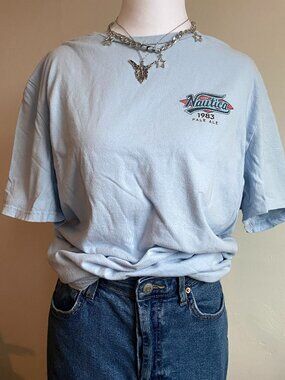 Nautical Mermaid Ale Beer Graphic Tee Summer Beach Streetwear Blue